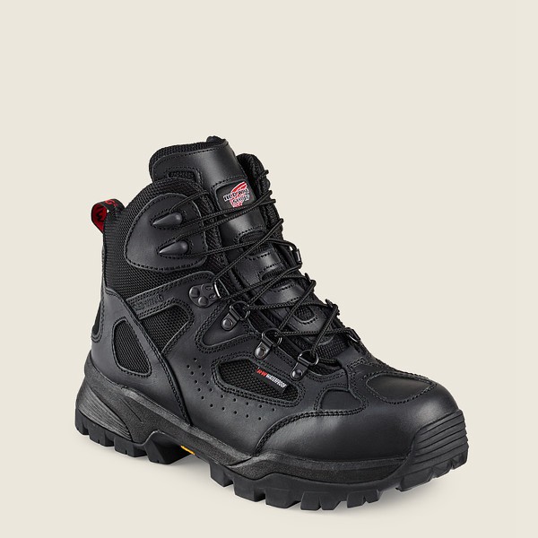 Red Wing Hiking Bot Erkek - Truhiker - 6-Inch Waterproof Safety Toe - Siyah - 79EBNJSXZ